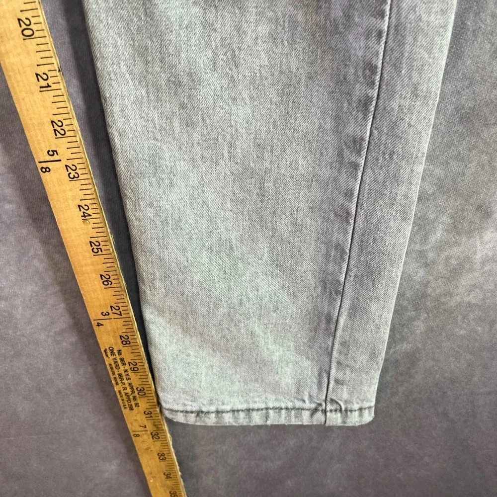 Levi's 512 Slim Taper Jeans Mens 34x34 Grey Distressed Ripped Denim Casual‎